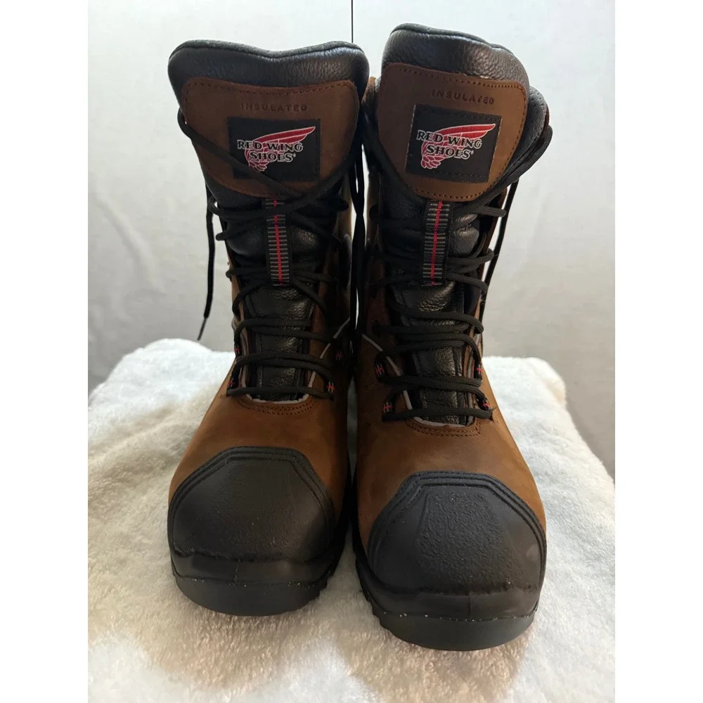 Red Wing‎ Waterproof Work Boots Men's Brown Leather Steel Toe Size 7 NWOT
